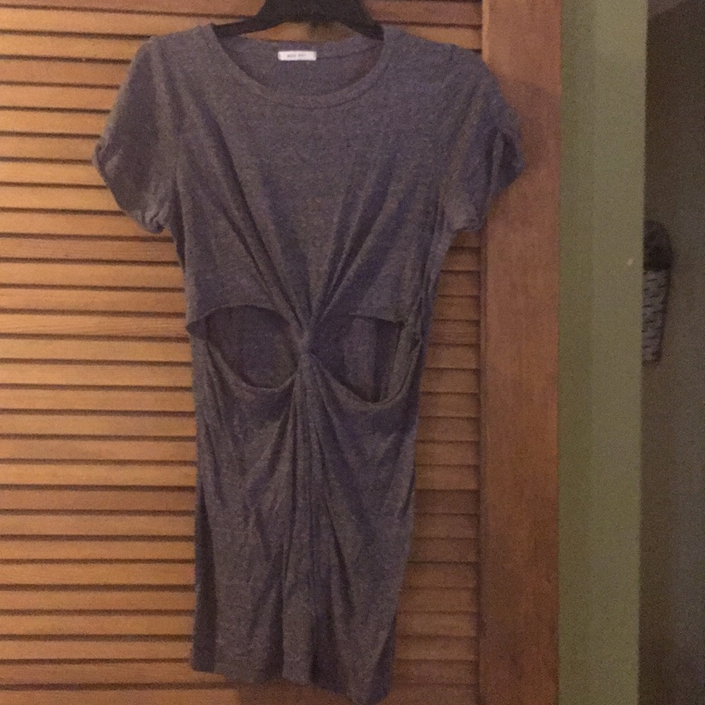 Grey cutout dress